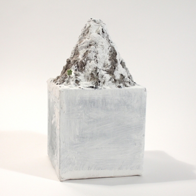 On Ice, No. 33, 2016, Papier mâché, resin and wire, 11 1/4 x 6 1/4 x 6 1/4 inches