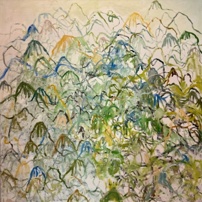 Untitled, 2019, Oil on canvas, 25 x 25 inches